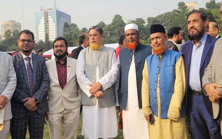 বঙ্গভবনে সংবর্ধনা অনুষ্ঠানে যোগ দিয়েছেন জামায়াত নেতারা